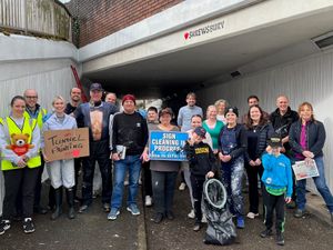 Supporting image for story: 'People came from all over the place': Community reclaims Shrewsbury underpass daubed with St George's crosses