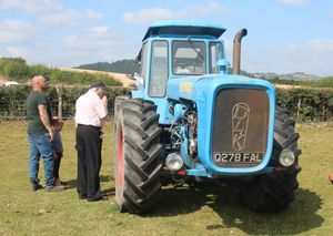 The unusual Dutra tractor drawing admiring glances. Image by E A Bates