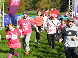 Supporting image for story: Sea of pink turns brown in Pretty Muddy Race for Life at Weston Park