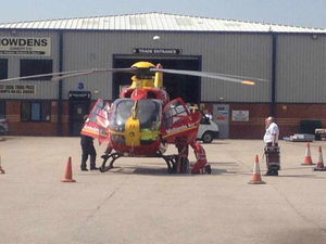 Supporting image for story: Air ambulance scrambled after man suffers burns