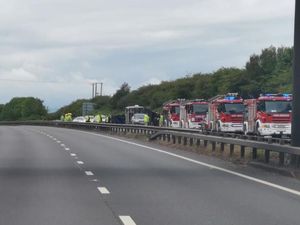 Supporting image for story: Delays after horsebox overturns on A5 near Shrewsbury