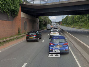 The Black Country Route was closed for around an hour due to a vehicle fire