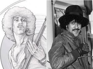 Supporting image for story: Thin Lizzy's Phil Lynott honoured with commemorative coin