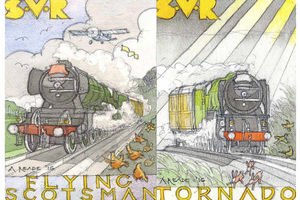 Supporting image for story: Flying Scotsman and Tornado sketches created to raise funds