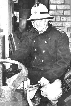 Mike Bickford as an Assistant Divisional Officer in 1989.