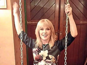 Supporting image for story: It's a mystery solved: Singer Toyah's swing-ing time in Shropshire