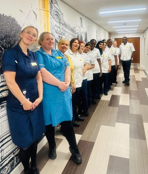 Nurse Education Team alongside T-Level students at Sandwell and West Birmingham NHS Trust