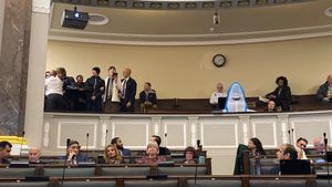 Birmingham council meeting dramatically halted for second time following interruptions from public gallery on Dec 2. Credit: Alexander Brock. Permission for use for all LDRS partners.