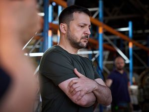 Supporting image for story: Zelensky says Ukraine has taken back control in areas of Kharkiv region