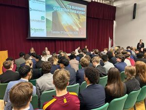 Supporting image for story: Persimmon Homes team featured on careers and sustainability panel at Telford school