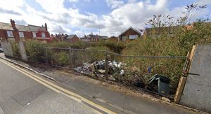The empty land on the corner of Duke Street and Dartmouth Street in West Bromwich. Plans to build a new mosque on the land have been revived - 13 years after
