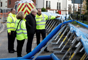 Prime Minister Boris Johnson visited Bewdley to see recovery efforts following the flooding