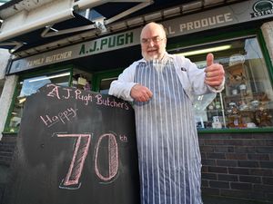 Supporting image for story: 'I love 99.9 per cent of my customers': Bishop's Castle butcher still making the cut as he turns 70