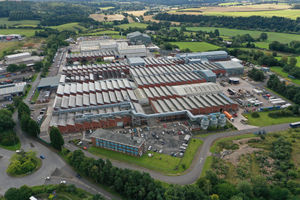 Aerial view of Bridgnorth Aluminium