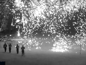 Supporting image for story: Police attacked with fireworks amid Bonfire Night disorder across the UK