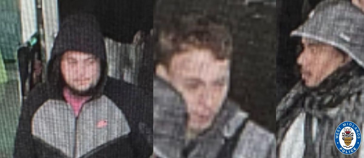 Do you recognise these men wanted on suspicion of theft in Wolverhampton?