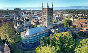 Restoration work is being carried out on the nave of St Peter's Collegiate Church, Wolverhampton