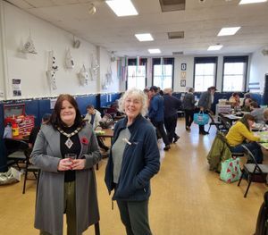 A busy day at the pop-up cafe as repairers tackled their 2500th fix