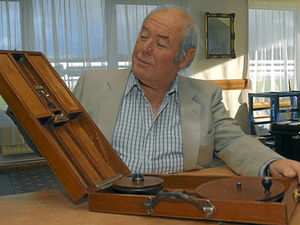 Supporting image for story: Video: Gandhi's spinning wheel makes £110,000 at Ludlow auction