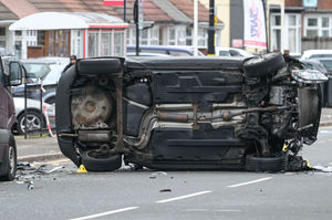 The scene of the crash on Washwood Heath Road. Photo: SnapperSK