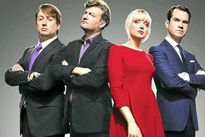 Totally topical – Carr and the rest of the 10 O'Clock Live TV?show team