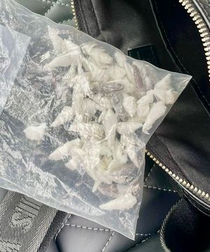 Police found found a large amount of cash and class A drug wraps. Photo: @TrafficWMP