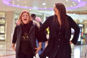 Merry Hill Centre and the Macarena was danced for poorly Birthday Girl Amelia. Sue and Stacey Dixon from Party Angels.