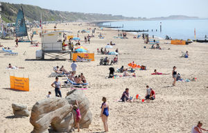 British beaches will be busy as the sun shines