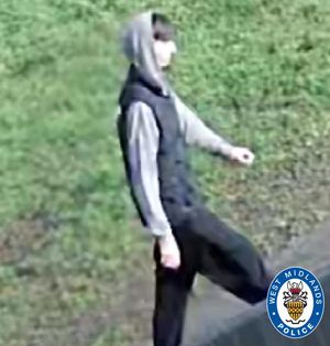 Do you recognise this man? Police wish to talk to him in relation to a robbery in Dudley