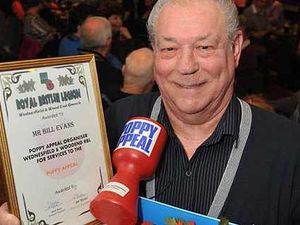 Supporting image for story: Honour for fundraiser Bill after poppy cash soars