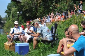 Crowds enjoy the weather