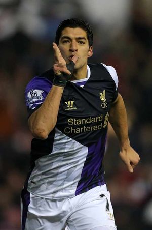 Liverpool forward Luis Suarez has scored 22 Premier League goals so far this season