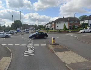 West Heath Road, near to where the incident took place