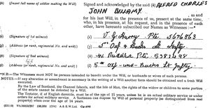 Soldier pals witnessed Alfred's will – and if still alive could help his widow learn more about him