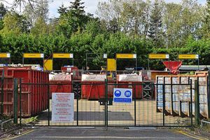 The household waste and recycling centre in Shaw Lane, Wolverhampton which is under threat of closure