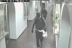 A CCTV image released immediately after the burglary