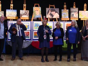 Supporting image for story: 'Masterpieces' created by schoolchildren go on display in Market Drayton as part of popular calendar project