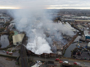 Supporting image for story: Crews from across region sent to help fight huge city blaze with smoke seen 15 miles away