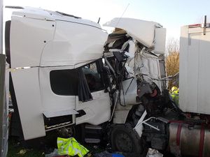 Supporting image for story: Photos reveal aftermath of horror A49 lorry crash 