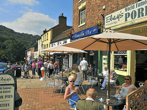 Supporting image for story: Visitors soak up sun at Ironbridge World Heritage site
