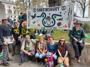 Supporting image for story: Shropshire climate protesters descend on capital to join huge eco protest
