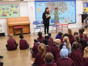 Supporting image for story: Poetic Olga visits former Wolverhampton primary school to pass on her experiences