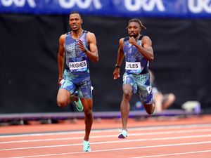 Supporting image for story: Zharnel Hughes aiming to do talking on track against outspoken rival Noah Lyles