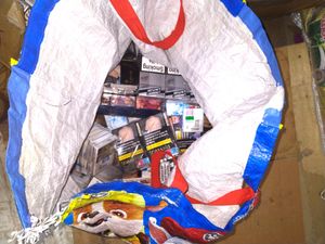 Boxes of vapes, cigarettes, tobacco and shisha were found