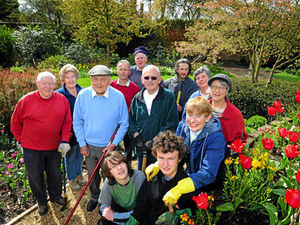 Supporting image for story: Spring clean for Shifnal Millennium Sensory Garden celebrations