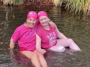 Supporting image for story: Freezing in there! Dudley ladies' chilly dips raise £7,000 for charity