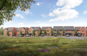 A CGI of the new homes