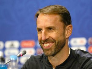 Gareth Southgate during the press conference at the Luzhniki Stadium in Moscow