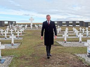 Supporting image for story: The Falklands 40 years on: Tragedy of the graves alone after defeat
