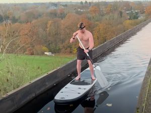 Supporting image for story: YouTuber with no paddleboarding experience who filmed himself on 126ft-high aqueduct explains why he did it